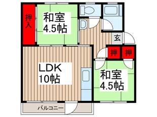 吉岡ハイツの物件間取画像